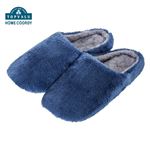 HOME COORDY 洗えるあたたかスリッパ（ネイビー）L