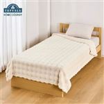 HOME COORDY ぽこぽこファー マイヤー毛布（アイボリー）ダブル