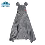 HOME COORDY ディズニー フード付き3WAYポンチョ ミッキー（グレー）