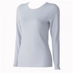 レディース ピースフィット WARM コットンブレンド超保温 長袖Tシャツ（ウスムラサキ）サイズ M ※他サイズは詳細から選択
