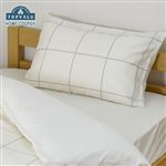 HOME COORDY 綿混プリントまくらカバー（ホワイト1）43cm×63cm