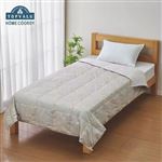 HOME COORDY カバーなしで使える洗える羽毛肌掛ふとん（グレー）セミダブルロング