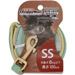 【ペット用】ドギーマンハヤシ Doggys Tailor ドッグリード（ひきひも）SS レザースタイル 1個