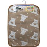 【ペット用】ドギーマンハヤシ ほっこりあったかマット M ぬくぬくベア 1枚