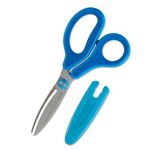 プラス（PLUS）【はさみ】フィットカットカーブ ジュニア（ブルー）