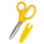 プラス（PLUS）【はさみ】フィットカットカーブ ジュニア（イエロー）※左手用