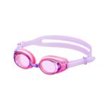 【プール用品】子供シリコンゴーグル 薄紫