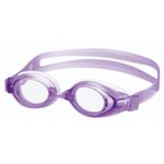 【プール用品】子供度付ゴーグル 薄紫 －3.0