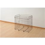 YAMAZEN 組立簡単ストーブガード（ブラウン）RSG‐65‐BR