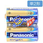 パナソニック エボルタ アルカリ乾電池 単2形 2本