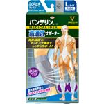 興和 バンテリンコーワ 高通気サポーター ふくらはぎアシスト 大きめサイズ シルバーグレー 2枚