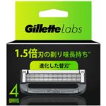 P＆G ジレット Gillette Labs 角質除去バー搭載 髭剃り カミソリ 男性 替刃4個入