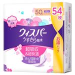 P＆G ウィスパー うすさら吸水 50cc さわやかな香り 大容量 54枚