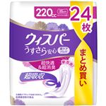 P＆Gジャパン ウィスパー うすさら安心 特に多い時も1枚で安心 220cc 24枚