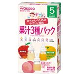 【ベビーフードまとめ買い】 【5ヶ月頃～】和光堂 飲みたいぶんだけ 果汁3種パック 5.6g×6袋