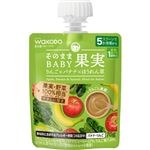 【5ヶ月頃～】和光堂 そのままBABY果実 りんご×バナナ×ほうれん草 70g
