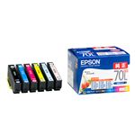 エプソン（EPSON）インクカートリッジ 6色パック IC6CL70L