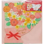 ゼットアンドケイ ダイカット色紙 フラワーブーケミニ ピンク