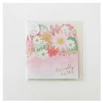 ゼットアンドケイ フラワー三つ折り色紙 ピンク