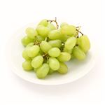 チリなどの国外産 皮ごと食べられる種無しぶどう（緑）280g入 1パック