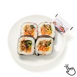 自社製牛カルビ焼肉を使ったキンパ風太巻 4巻 1パック