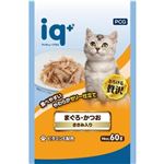【ペット用】パーフェクト・コンパニオン・ジャパン アイキュープラス 猫 パウチ まぐろ・かつお ささみ入り 60g