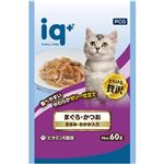 【ペット用】パーフェクト・コンパニオン・ジャパン アイキュープラス 猫 パウチ まぐろ・かつお ささみ・おかか入り 60g