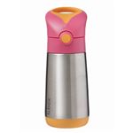 【12ヶ月頃～】b.box ステンレスドリンクボトル 350ml ストロベリーシェイク 保冷保温 ストロータイプ