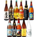 【予約】  魔王と焼酎メーカー出荷数量BEST10（1800ml×11本） ※20セット限定 【8月9日～8月17日のお受取り】