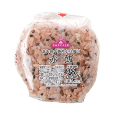 おうちでイオン イオンネットスーパー トップバリュ 赤飯おにぎり おうちでイオン イオンネットスーパー トップバリュ 赤飯おにぎり