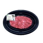 トップバリュ グリーンアイナチュラル タスマニアビーフ パティステーキ（かた）（オーストラリア産）120g（100gあたり（本体）499円）