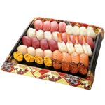 【予約】 【魚屋の鮨】本鮪と自慢のネタのご馳走にぎり鮨（うに・いくら・えび入）40貫入 1パック 【12月29日～1月4日の受取り】