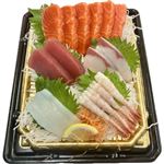 【予約】 サーモントラウトが主役のお刺身盛合せ（えび入）5種 【5月3日のお受取り】