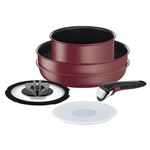 ティファール（T－FAL）【IH・ガス火対応】インジニオ・ネオ モーヴレッド・アンリミテッド セット6
