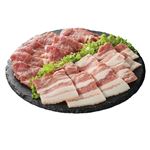 トップバリュうまみ和豚 国産豚肉焼肉セット（かたロース・ばら）350g（100gあたり（本体）278円）