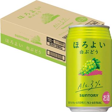 おうちでイオン イオンネットスーパー 予約商品 2 5 金 2 8 月 の配送 ケース販売 サントリー ほろよい 白ぶどう 350ml 24