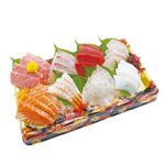 【予約商品】 超まぐろ入り お刺身盛合せ（8点盛）（えび入）4切×8種 【12月30日～1月2日のお受取り】※【12時以降の配送限定】