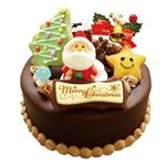 【クリスマス予約】 百花園 チョコレート 直径約15cm×高さ約8cm 【12月23日、24日の配送になります】