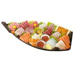 【予約】 お刺身盛合わせ（えび・うに・いくら入）18点舟盛 1パック 【12月29日～1月4日の受取り】