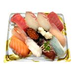 【魚屋の鮨】魚屋の握り鮨（いくら・えび入）12貫入 1パック 【8月16日～8月17日の受取り】
