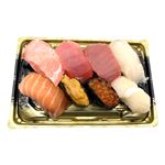 【魚屋の鮨】本鮪が主役のご馳走握り鮨（うに・いくら入）8貫入 1パック 【8月16日～8月17日の受取り】