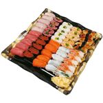 【ごちそう予約】 本まぐろ中とろとかんぱちの贅沢握り寿司 50貫入【わさびなし】1パック ※【5日後以降配送】