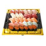 ★【予約】 【魚屋の鮨】魚屋のご馳走にぎり鮨（いくら・えび入）30貫入【わさびなし】1パック ※【3月20日～5月11日までの配送限定】