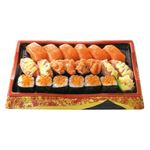★【予約】 サーモンづくしの握り寿司盛り合わせ【わさびなし】1パック ※【3月20日～5月11日までの配送限定】