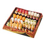 【ごちそう予約】 本まぐろ赤身と愛媛県産真鯛のお奨め握り寿司 40貫入【わさびなし】1パック ※【5日後以降配送】