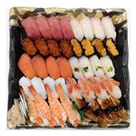 【ごちそう予約】 本まぐろ中トロと真鯛入り贅沢握り寿司 40貫入【わさびなし】1パック ※【5日後以降配送】