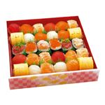 【ごちそう予約】 彩り手まり寿司 30貫入【わさびなし】1パック ※【5日後以降配送】