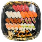本まぐろと愛媛県産真鯛のお奨め握り寿司 32貫入【わさびなし】1パック ※【4月26日～5月6日配送限定】
