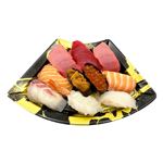 【魚屋の鮨】魚屋の山盛り握り鮨（うに・いくら・えび入）10貫入 1パック 【8月9日～8月11日の受取り】
