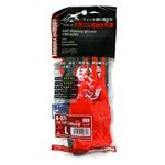 おたふく手袋 天然ゴム背抜手袋 レッド サイズ L